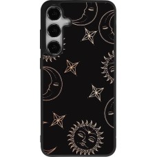 Samsung Galaxy S24+ Case Hülle - Silikon schwarz Suns and Moons