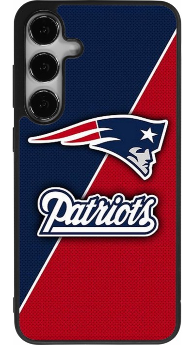 Coque Samsung Galaxy S24+ - Silicone rigide noir Super Bowl 26 Patriots 1