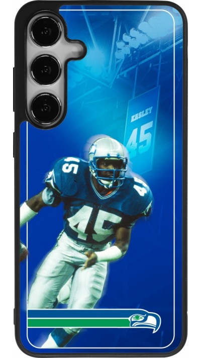 Coque Samsung Galaxy S24+ - Silicone rigide noir Super Bowl 26 Seattle 1
