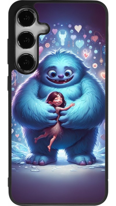 Samsung Galaxy S24+ Case Hülle - Silikon schwarz Valentin 2024 Flauschige Liebe