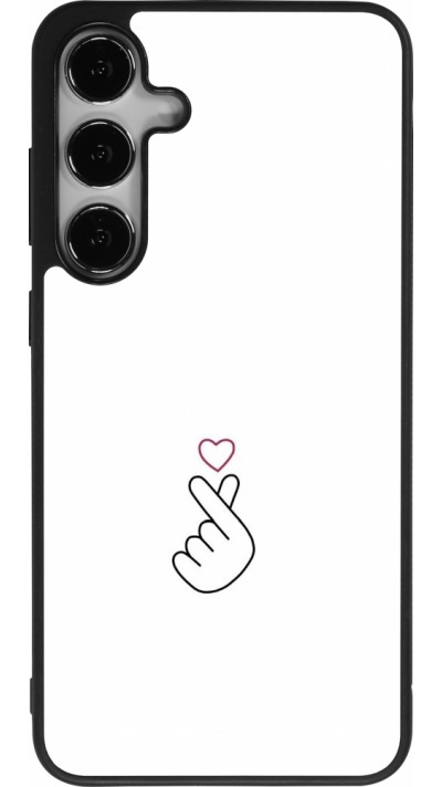 Coque Samsung Galaxy S24+ - Silicone rigide noir Valentine 2024 heat by Millennials