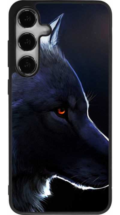 Samsung Galaxy S24+ Case Hülle - Silikon schwarz Wolf Shape