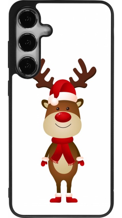 Samsung Galaxy S24+ Case Hülle - Silikon schwarz Christmas 22 reindeer