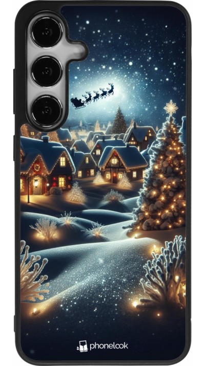 Coque Samsung Galaxy S24+ - Silicone rigide noir Noël 2023 Christmas is Coming
