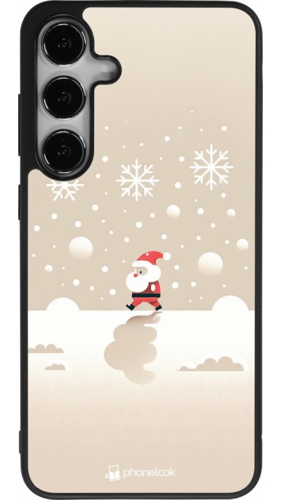 Samsung Galaxy S24+ Case Hülle - Silikon schwarz Weihnachten 2023 Minimalistischer Weihnachtsmann