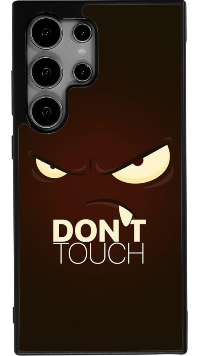 Coque Samsung Galaxy S24 Ultra - Silicone rigide noir Angry Dont Touch