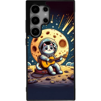Samsung Galaxy S24 Ultra Case Hülle - Silikon schwarz AstroKatze RockMond