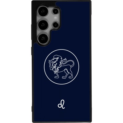 Coque Samsung Galaxy S24 Ultra - Silicone rigide noir Astrologie Lion
