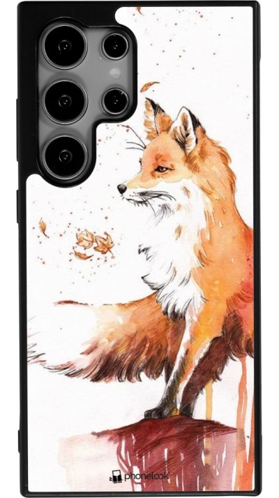 Coque Samsung Galaxy S24 Ultra - Silicone rigide noir Autumn 21 Fox