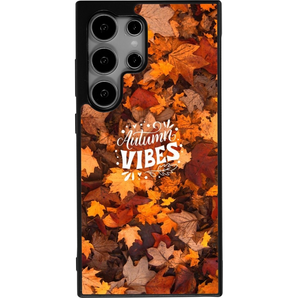 Coque Samsung Galaxy S24 Ultra - Silicone rigide noir Autumn 25 Autumn vibes