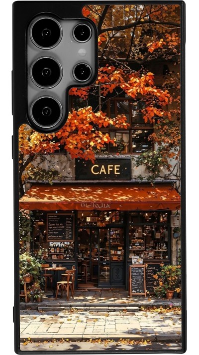 Coque Samsung Galaxy S24 Ultra - Silicone rigide noir Autumn 25 Coffee shop