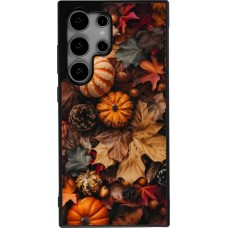 Coque Samsung Galaxy S24 Ultra - Silicone rigide noir Autumn 25 Pumpkin