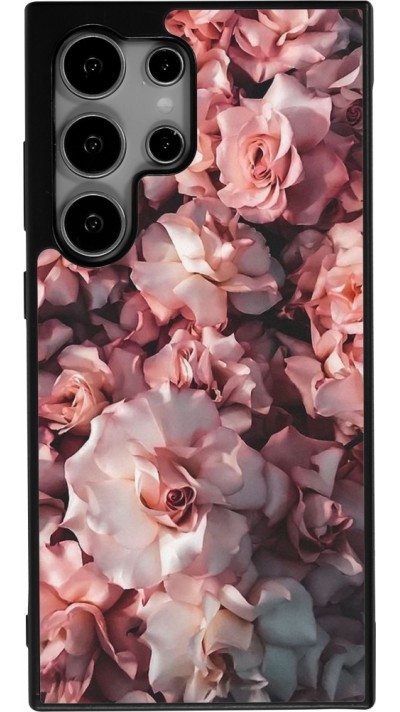Coque Samsung Galaxy S24 Ultra - Silicone rigide noir Beautiful Roses
