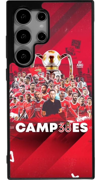 Coque Samsung Galaxy S24 Ultra - Silicone rigide noir Benfica Campeoes 2023