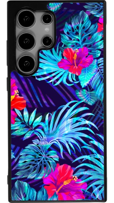 Coque Samsung Galaxy S24 Ultra - Silicone rigide noir Blue Forest