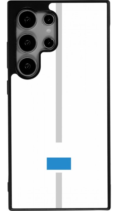 Samsung Galaxy S24 Ultra Case Hülle - Silikon schwarz Kanton LU weiss