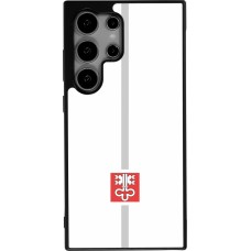Coque Samsung Galaxy S24 Ultra - Silicone rigide noir Canton NW blanc