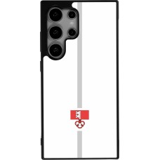 Samsung Galaxy S24 Ultra Case Hülle - Silikon schwarz Kanton OW weiss