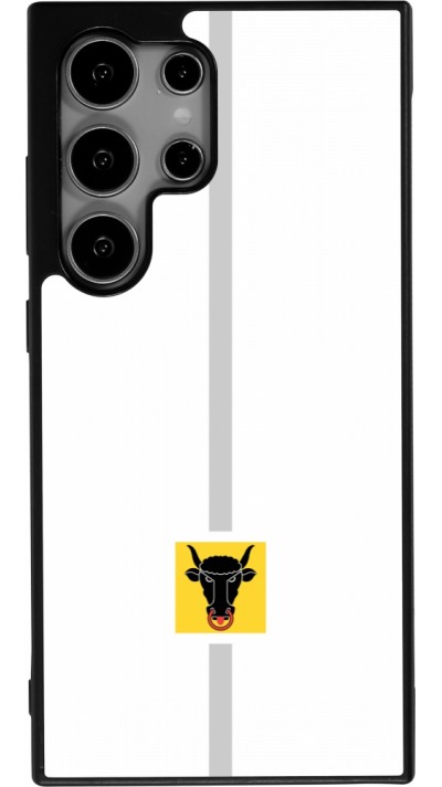 Samsung Galaxy S24 Ultra Case Hülle - Silikon schwarz Kanton UR weiss
