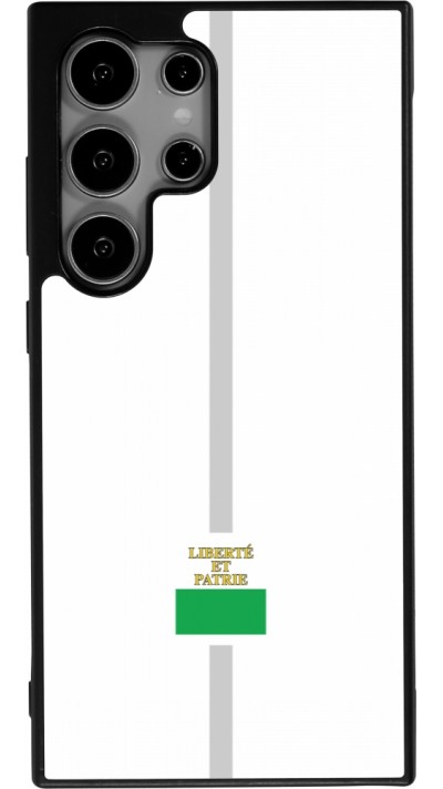 Samsung Galaxy S24 Ultra Case Hülle - Silikon schwarz Kanton VD weiss