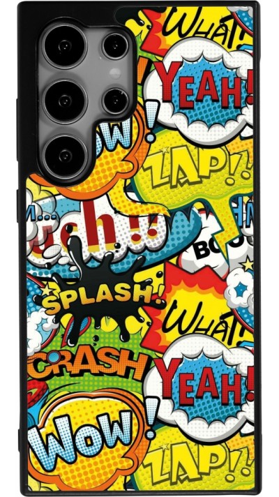 Coque Samsung Galaxy S24 Ultra - Silicone rigide noir Cartoons slogans