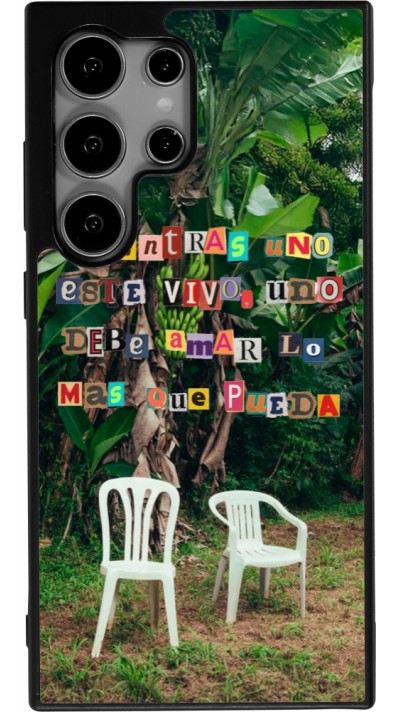 Coque Samsung Galaxy S24 Ultra - Silicone rigide noir Chairs DTMF