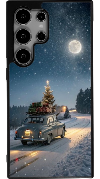 Coque Samsung Galaxy S24 Ultra - Silicone rigide noir Christmas 25 Car with Tree Xmas