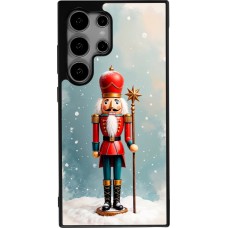 Coque Samsung Galaxy S24 Ultra - Silicone rigide noir Christmas 25 Nutcracker Snow