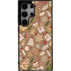 Coque Samsung Galaxy S24 Ultra - Silicone rigide noir Christmas 25 Pattern Ginger Cookie