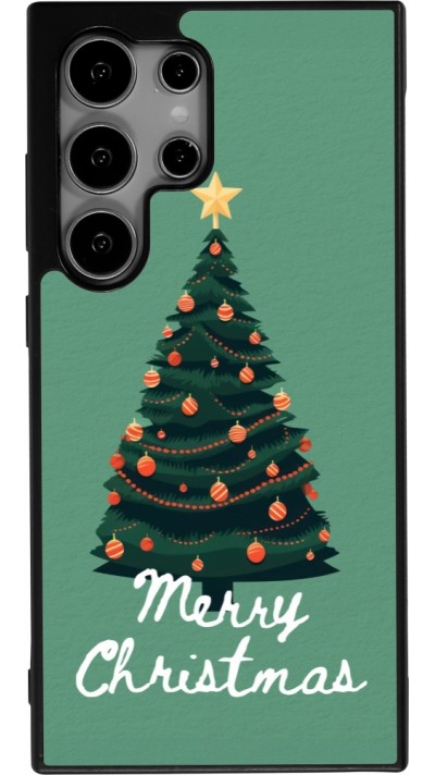Coque Samsung Galaxy S24 Ultra - Silicone rigide noir Christmas 25 Xmas Tree