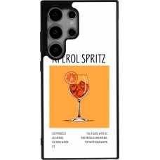 Samsung Galaxy S24 Ultra Case Hülle - Silikon schwarz Cocktail Rezept Aperol Spritz