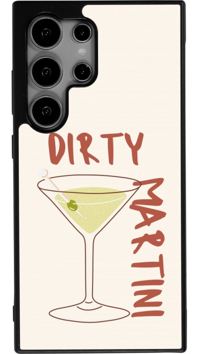 Coque Samsung Galaxy S24 Ultra - Silicone rigide noir Cocktail Dirty Martini