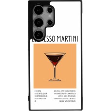 Samsung Galaxy S24 Ultra Case Hülle - Silikon schwarz Cocktail Rezept Espresso Martini