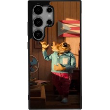 Coque Samsung Galaxy S24 Ultra - Silicone rigide noir Dancing frog DTMF