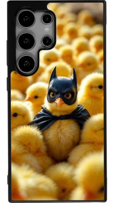 Coque Samsung Galaxy S24 Ultra - Silicone rigide noir Easter 2026 Chicken Batman
