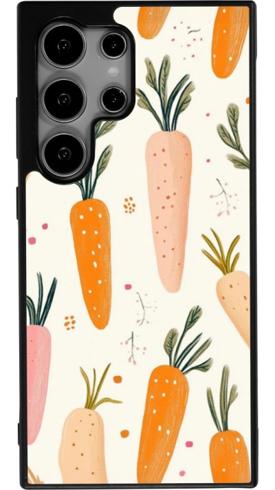 Coque Samsung Galaxy S24 Ultra - Silicone rigide noir Easter 2026 Illustration carrots
