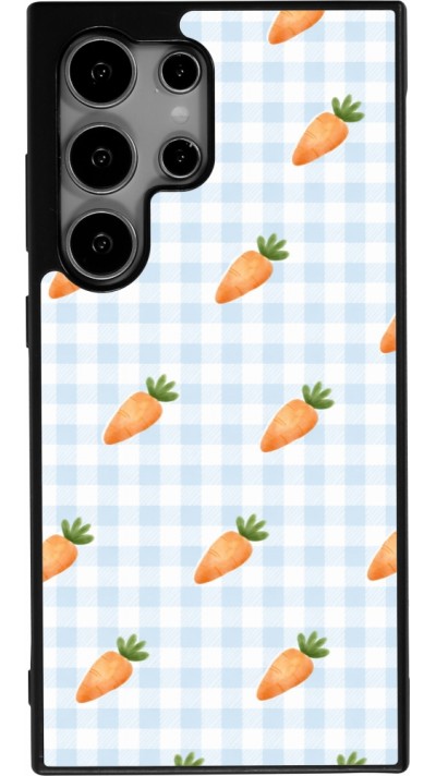 Coque Samsung Galaxy S24 Ultra - Silicone rigide noir Easter 2026 Pattern carrots