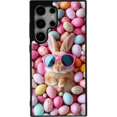 Coque Samsung Galaxy S24 Ultra - Silicone rigide noir Easter 2026 Rabbit fun