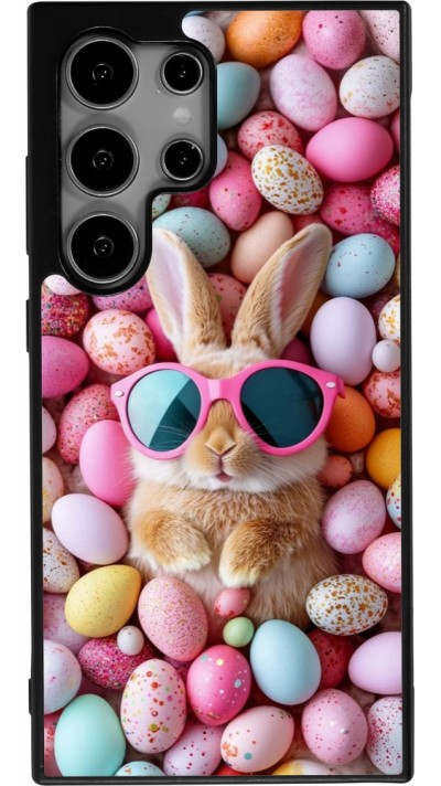 Coque Samsung Galaxy S24 Ultra - Silicone rigide noir Easter 2026 Rabbit fun