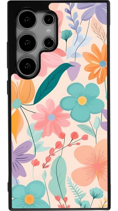 Coque Samsung Galaxy S24 Ultra - Silicone rigide noir Easter 2024 spring flowers