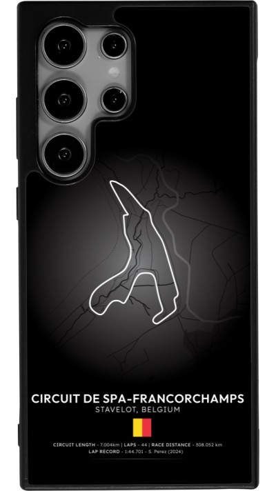 Coque Samsung Galaxy S24 Ultra - Silicone rigide noir F1 Track 2025 Belgium