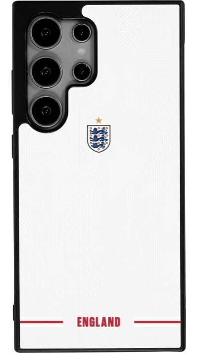Coque Samsung Galaxy S24 Ultra - Silicone rigide noir Maillot de football Angleterre 2026 personnalisable