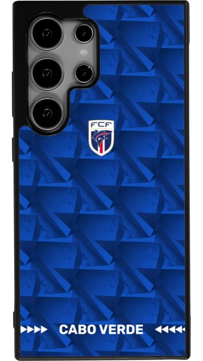 Coque Samsung Galaxy S24 Ultra - Silicone rigide noir Maillot de football Cap-Vert 2026 personnalisable