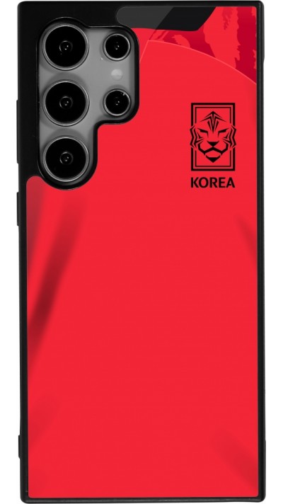 Samsung Galaxy S24 Ultra Case Hülle - Silikon schwarz Südkorea 2022 personalisierbares Fussballtrikot