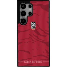 Coque Samsung Galaxy S24 Ultra - Silicone rigide noir Maillot de football Corée du Sud 2026 personnalisable