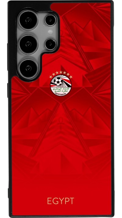 Coque Samsung Galaxy S24 Ultra - Silicone rigide noir Maillot de football E?gypte 2026 personnalisable