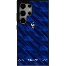 Coque Samsung Galaxy S24 Ultra - Silicone rigide noir Maillot de football France 2026 personnalisable