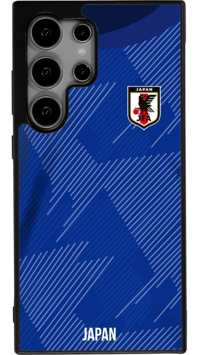 Coque Samsung Galaxy S24 Ultra - Silicone rigide noir Maillot de football Japon 2022 personnalisable