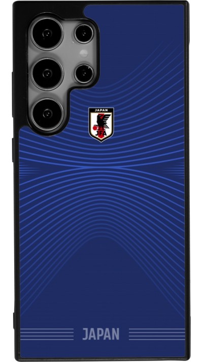Coque Samsung Galaxy S24 Ultra - Silicone rigide noir Maillot de football Japon 2026 personnalisable