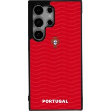 Coque Samsung Galaxy S24 Ultra - Silicone rigide noir Maillot de football Portugal 2026 personnalisable